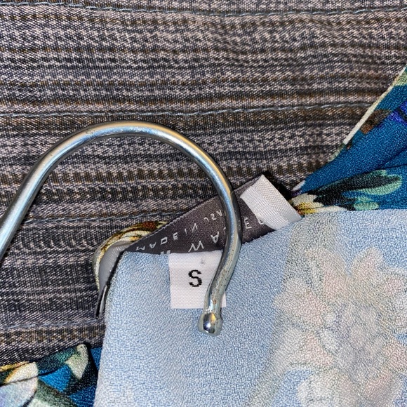 🌺👚bryn WALKER TEAL FLORAL TUNIC - Picture 7 of 8